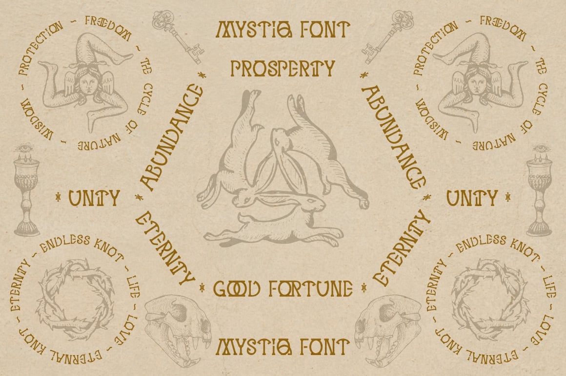 MYSTIQ mysterious display font