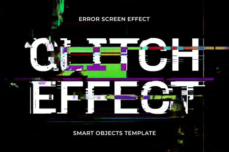 Glitch Text & Logo Effect - Vhs style