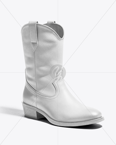 Women's Cowboy Boot Mockup
