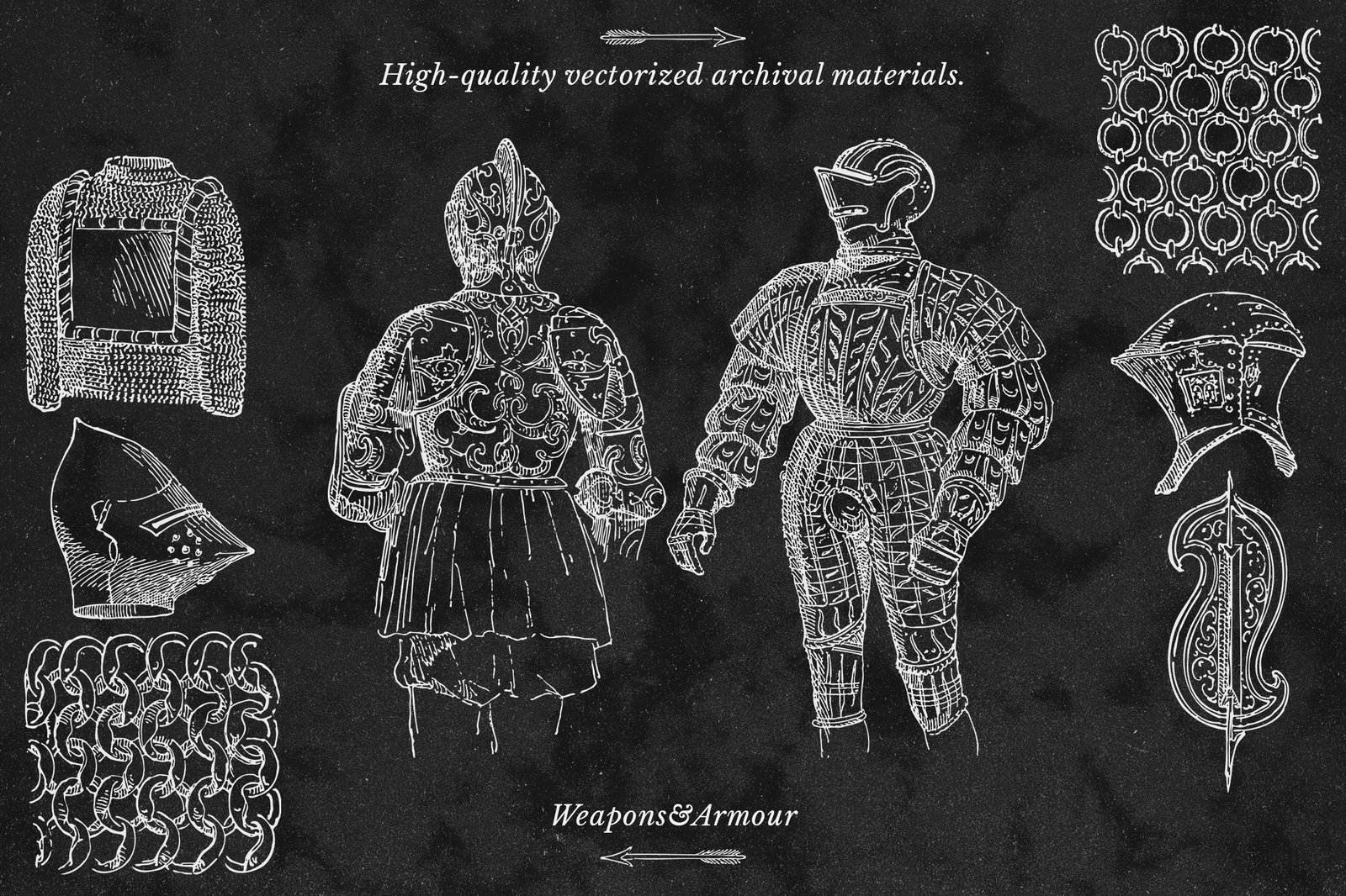 Medieval Weapons and Armour Vectors