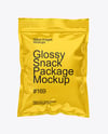 Glossy Sachet Mockup