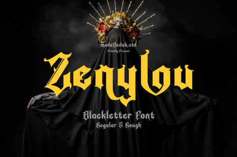 Zenylou Blackletter ``````Font - Gothic Fonts