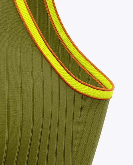 Women's Ribbed Tank Top Mockup - Half Side View