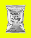 Metallized Snack Package Mockup