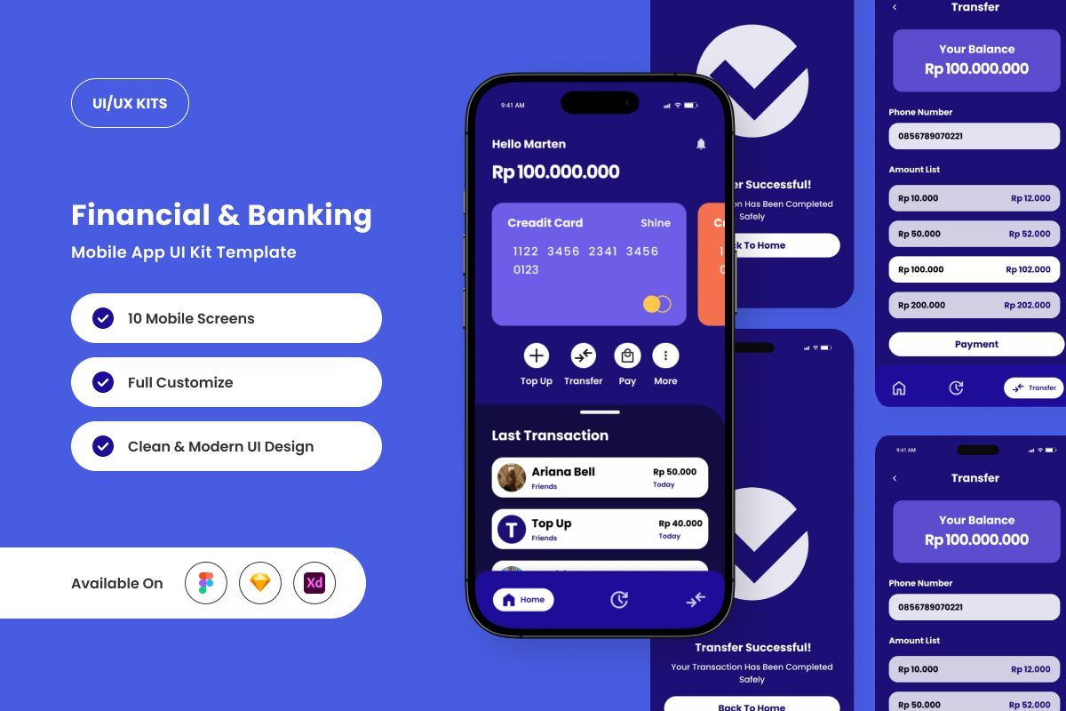 SynapsBank – Smart Financial App Design Template