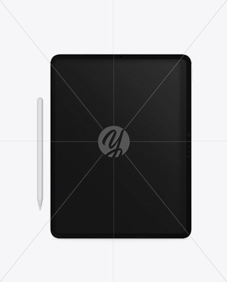 iPad Pro with Apple Pencil Mockup