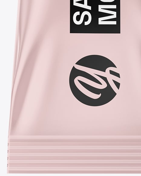 Glossy Sachet Mockup