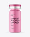 Matte Medical Ampoule Mockup