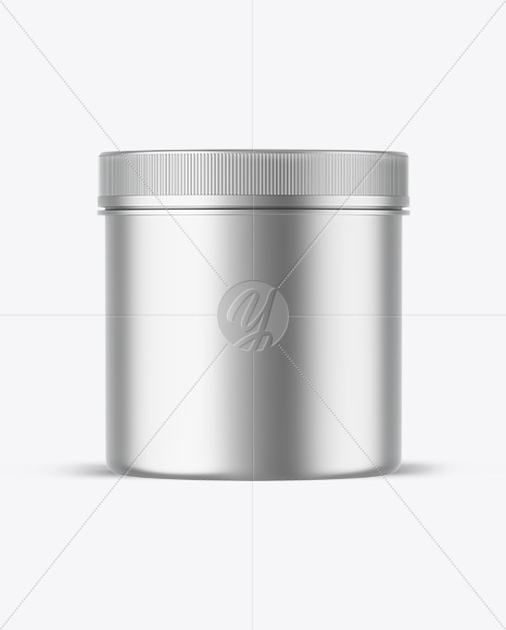 Matte Metallic Protein Jar Mockup