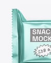 Matte Metallic Snack Package Mockup