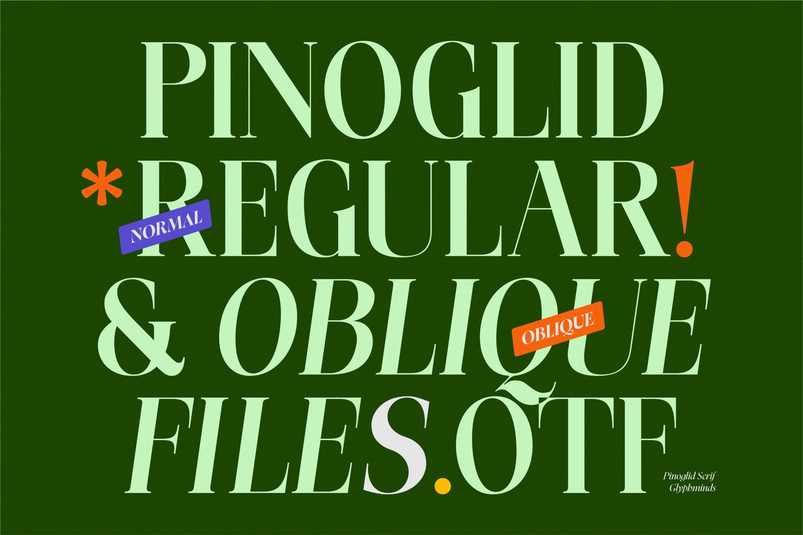 Pinoglid Font