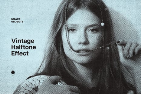 Vintage Halftone Print Effect - Add-Ons