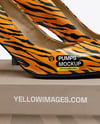 Pair of Pumps with Shoe Box Mockup