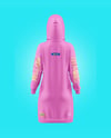 Women Cotton Hoodie Dress Mockup - Back View