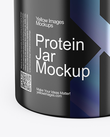 Matte Plastic Jar Mockup