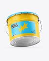 Matte Tin Can w/ Metallic Handle Mockup