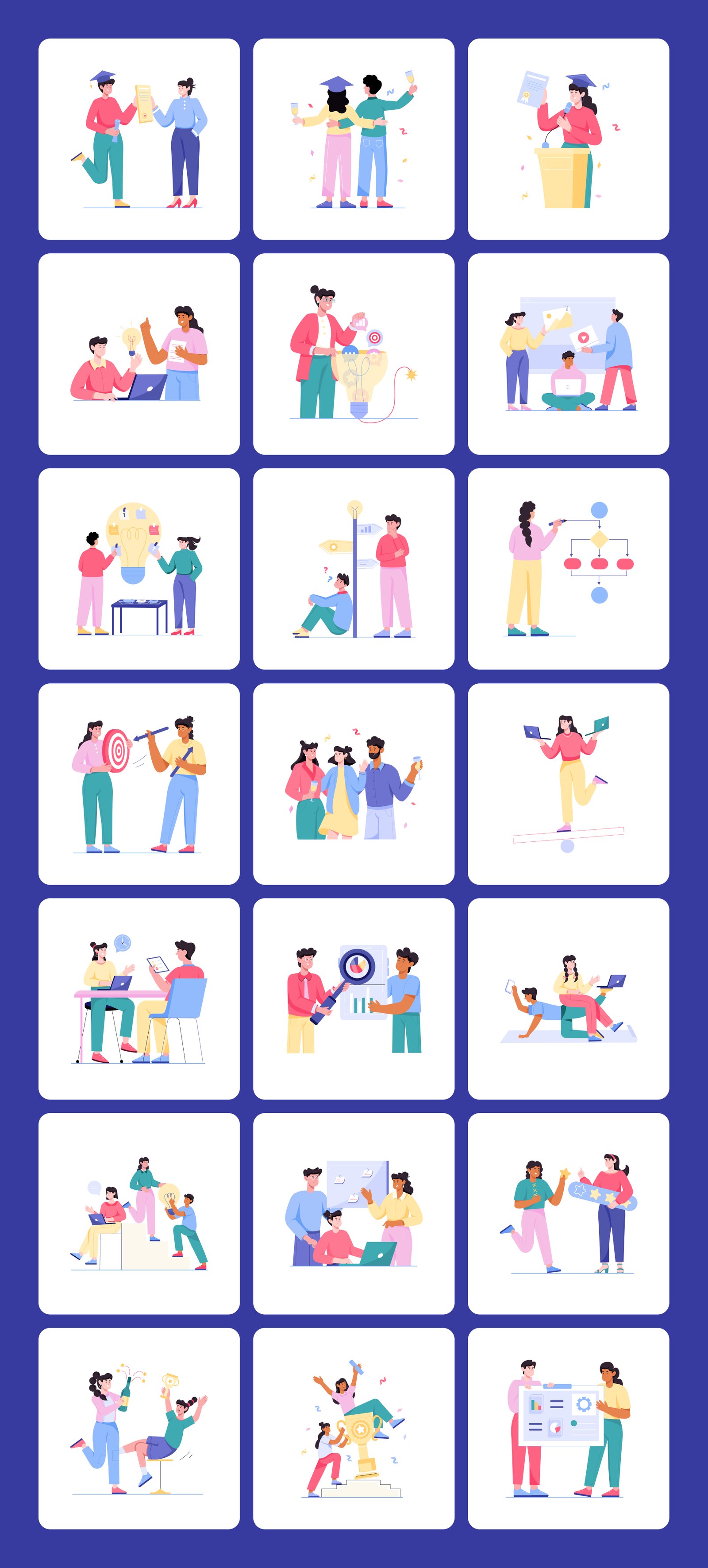 Business Flat Illustrations