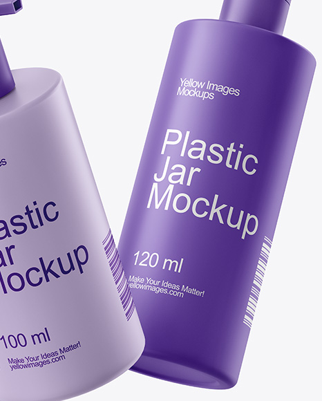 Two Cosmetic Bottles Mockup