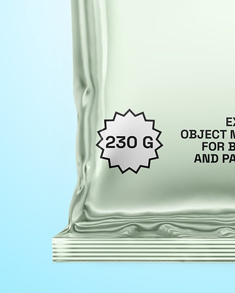 Glossy Metallic Package Mockup