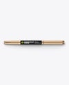 Glossy Wooden Drumsticks Mockup