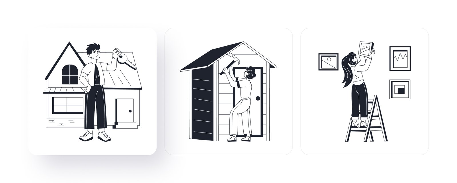 Home Owner Illustration Set