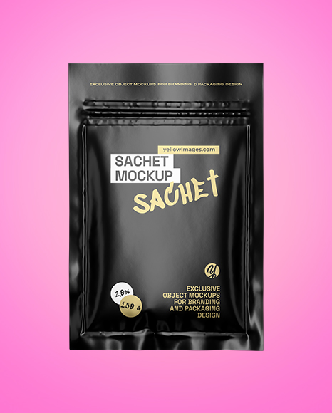 Matte Sachet Mockup