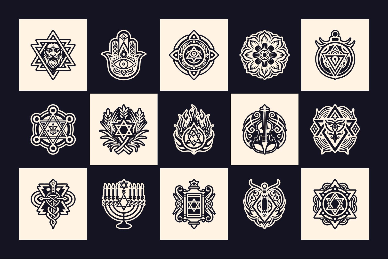 Jewish Symbols Collection