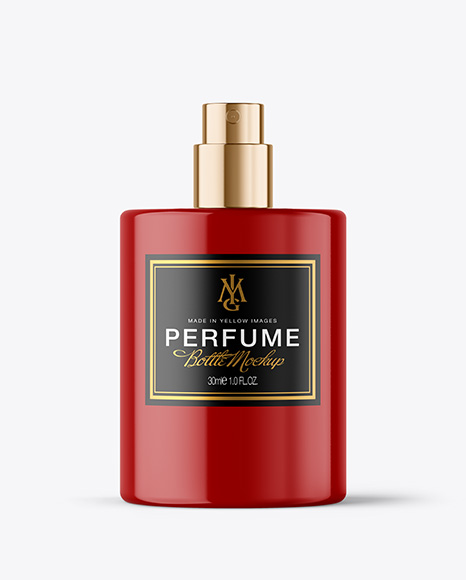 Glossy Perfume Bottle Mockup