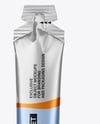 Metallic Stick Sachet Mockup - Front View