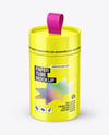 Glossy Paper Tube with Pull Tab Mockup