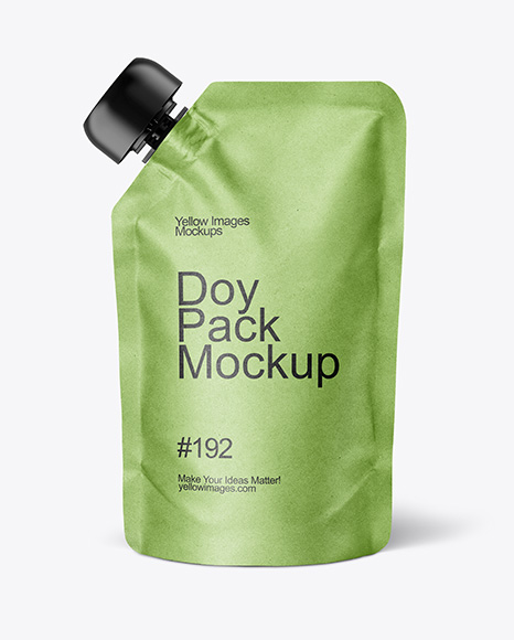 Kraft Paper Doy Pack Mockup