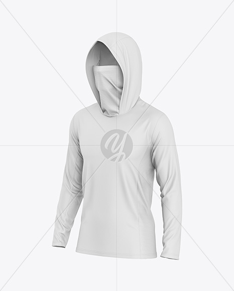 Hooded Fishing Jersey Mockup