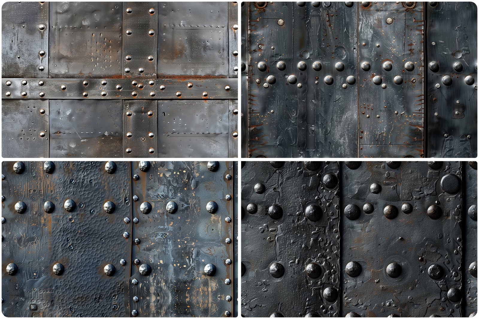 30 Iron Rivets Wall Texture Backgrounds