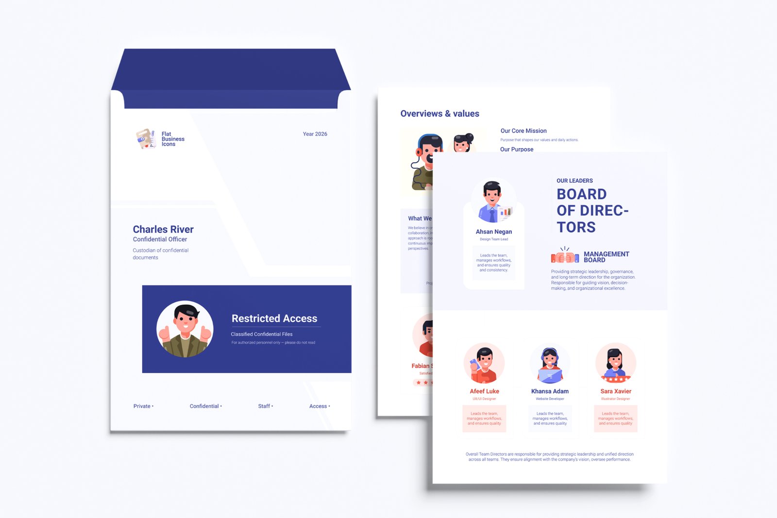 Flat Business Icons Bundle