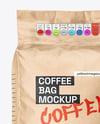 Kraft Paper Coffee Bag Mockup