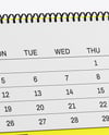 Desk Tent Calendar Mockup – Half Side View