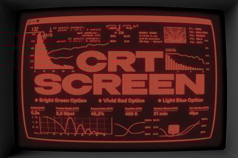 CRT Screen Text Effect - Game