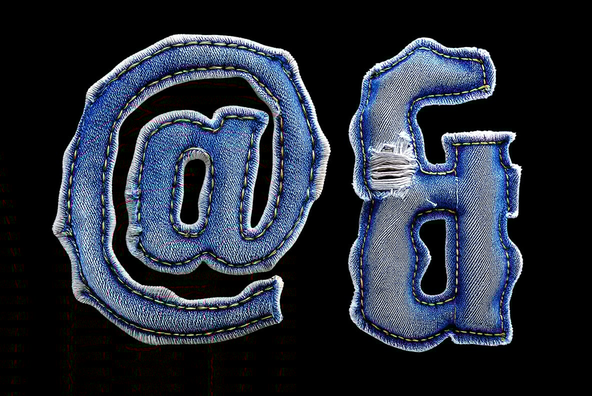 Denim Drip Font