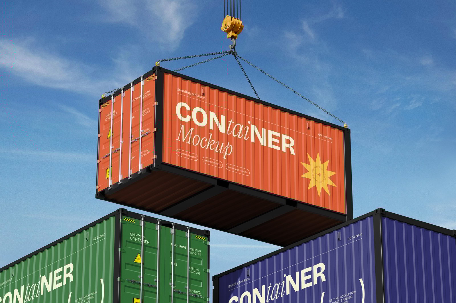 Shipping Container Mockup