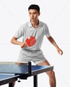 Asian Man Wearing Table Tennis Uniform Mockup