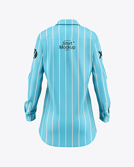 Women's Long Sleeve Shirt Mockup - Back View