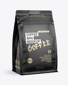 Matte Coffee Bag Mockup - Half Side view