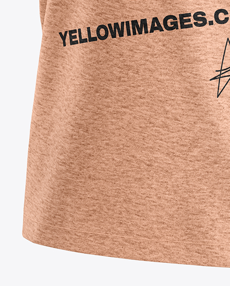 Kids Heather T-Shirt Mockup - Half Side View