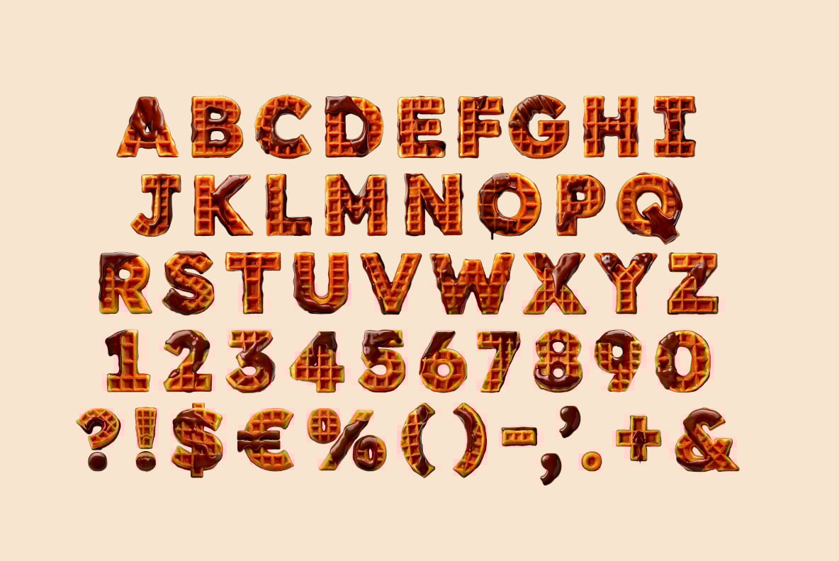 Waffle Drip Font
