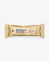 Matte Metallic Snack Package Mockup