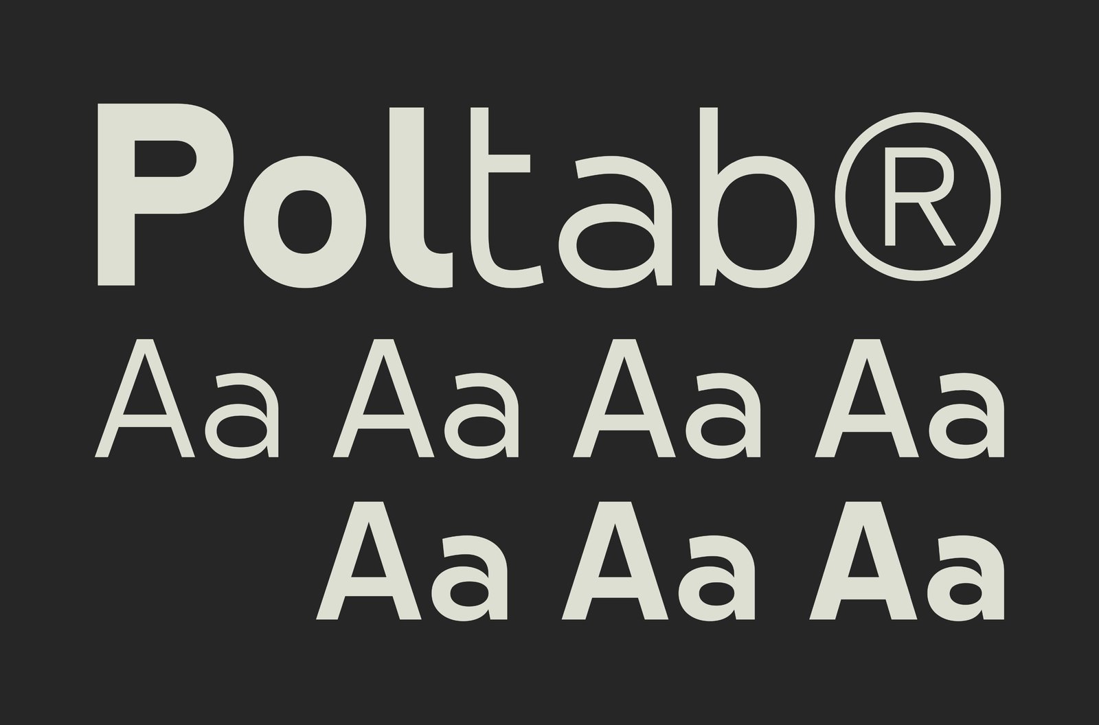 Poltab Font