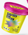 Two Matte Ice Cream Cups Mockup