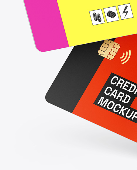 Two Credit Cards Mockup
