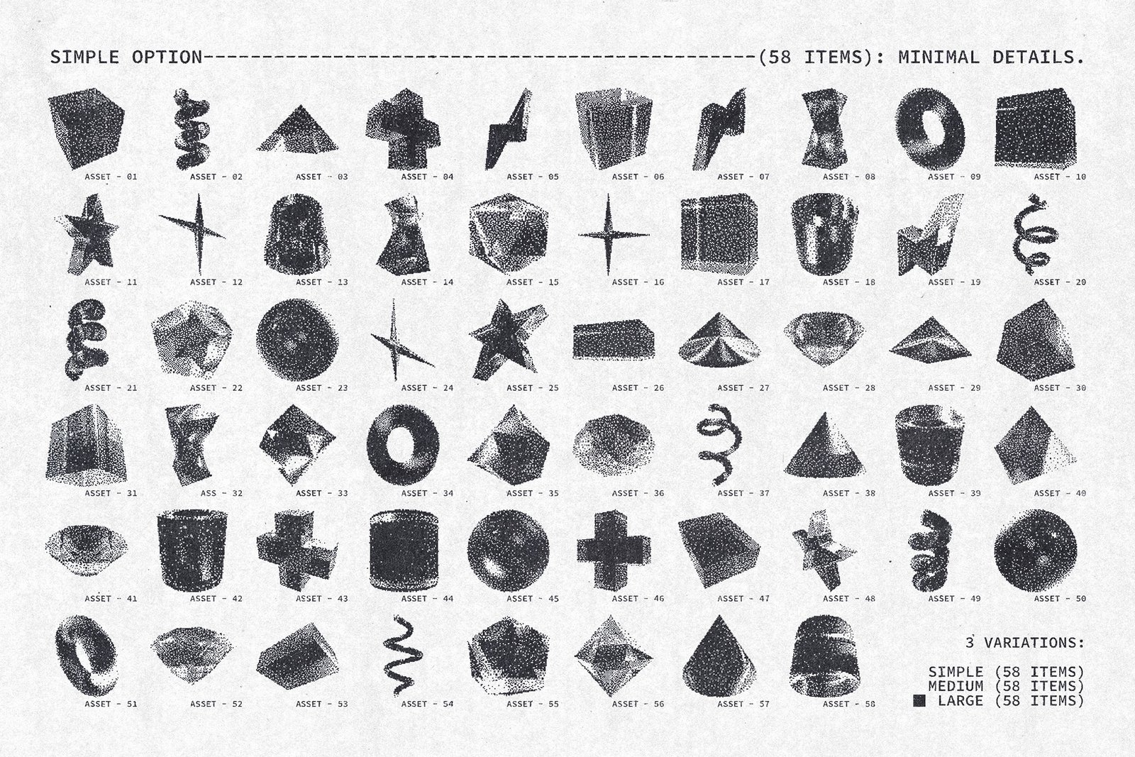 3D Pixelated Geometry Pack