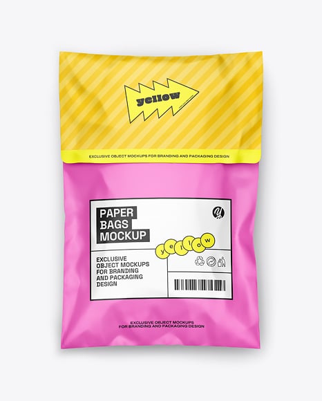 Paper Mailing Bag Mockup